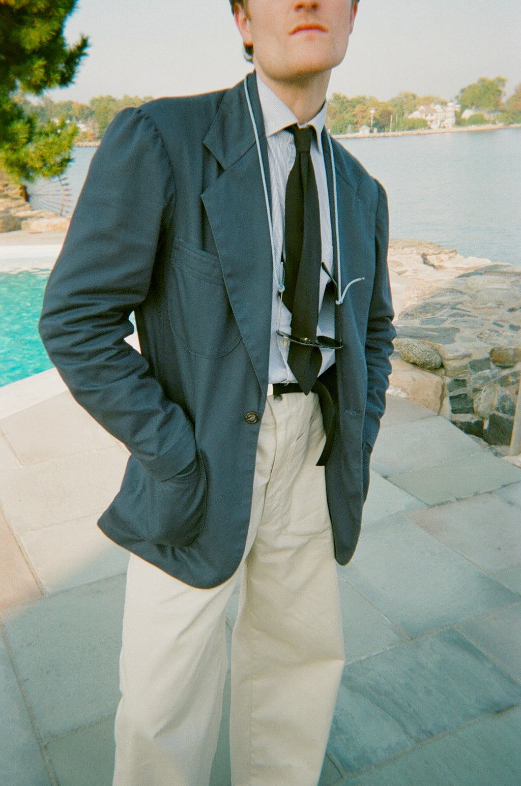 SPORT JACKET - Navy Cotton Twill – John Greenacre