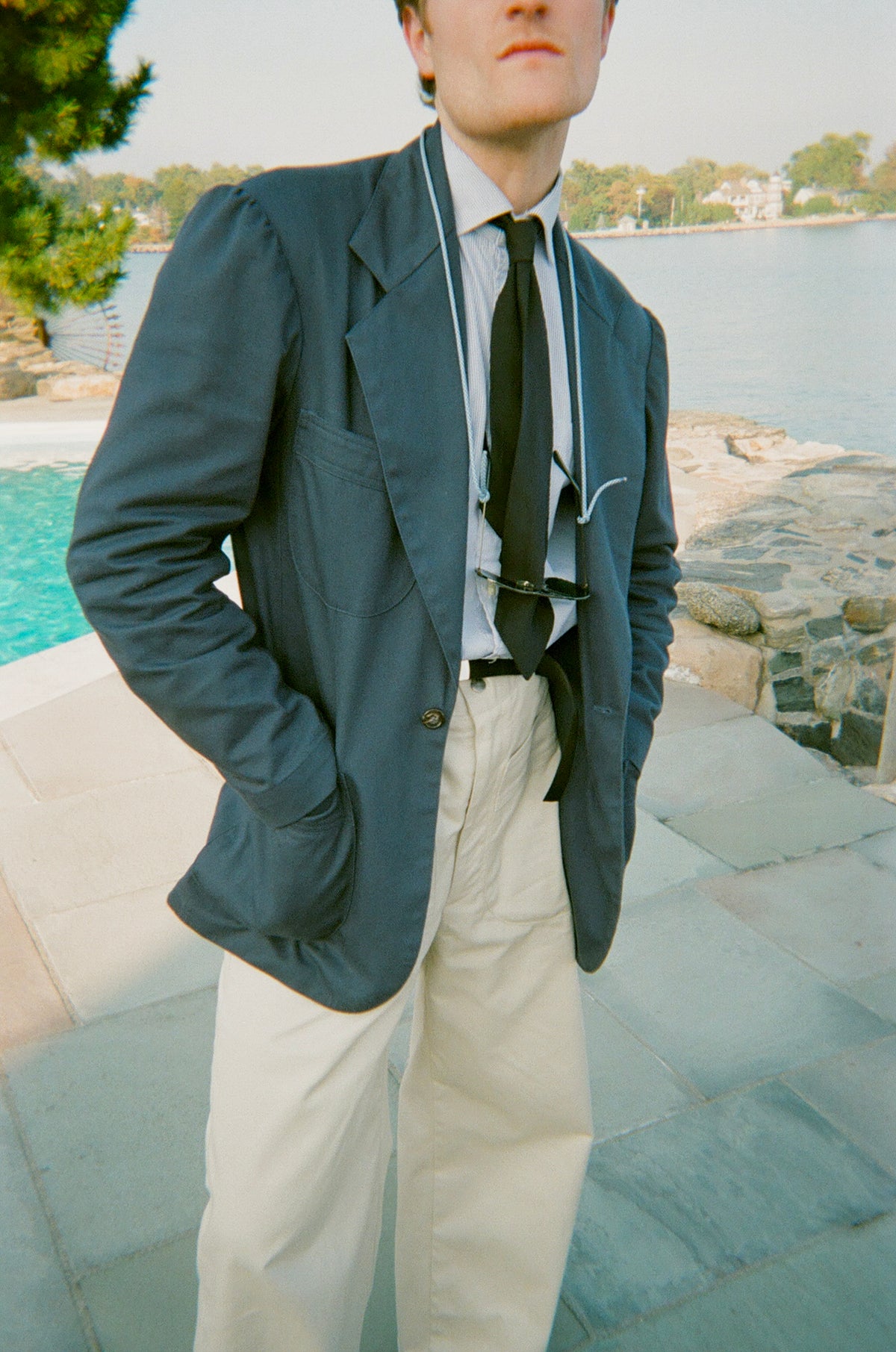SPORT JACKET - Navy Cotton Twill