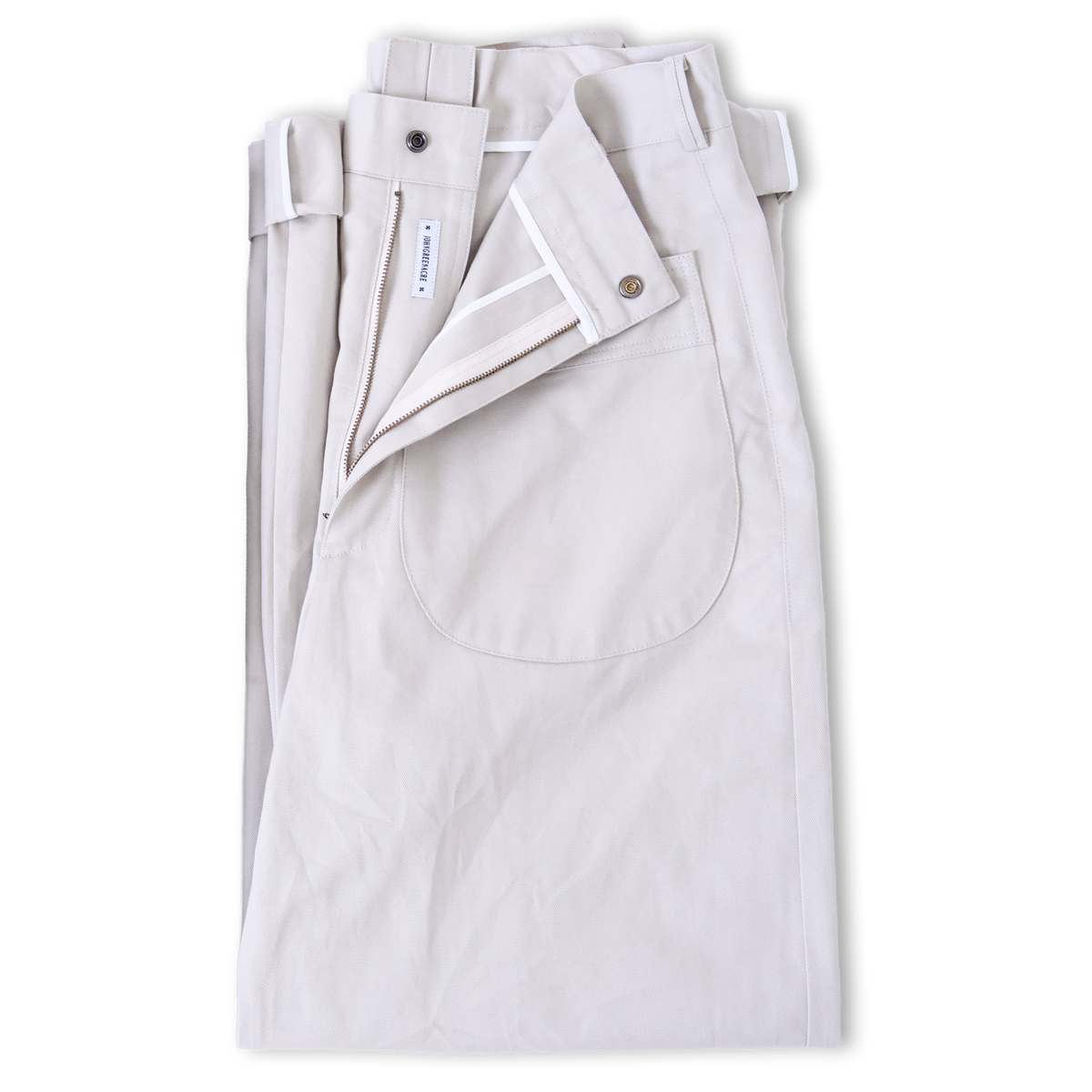 SPORT TROUSER - Stone Cotton Twill – John Greenacre